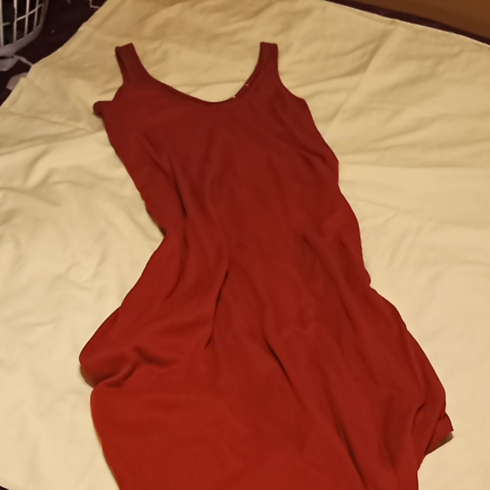 Bathing Suit Cover Up. Orange. Medium. - Picture 7 of 7